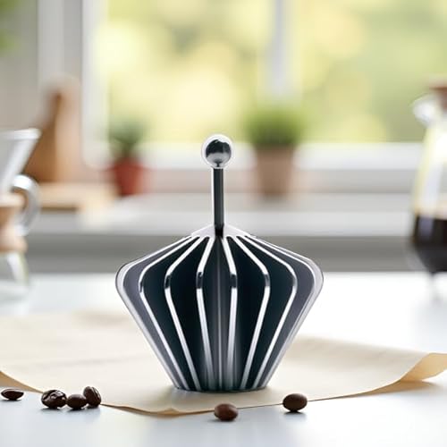 Codale Filter Paper Presser All Metal Coffee Filter Shape Retainer Pre-pour Tool for Basket & V60 Filter Paper Pour Over Coffee (Silver) - My Kitchen Products