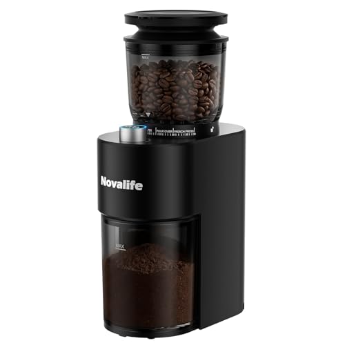 Coffee Grinder, Electric Coffee Bean Grinder with Anti-Static Design, 38 Settings Burr Grinder, 60S Timer, Espresso Grinder Compact & Quiet for Home Use, Easy Clean & Memory Function, Black - My Kitchen Products