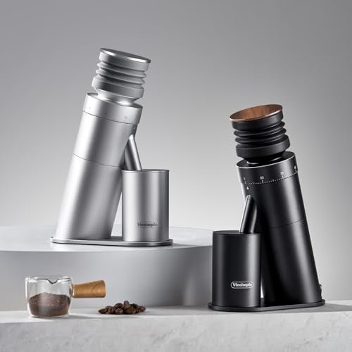 Coffee Grinder, Viesimple Gen 4, Single Dose Burr Coffee Grinders with Magnetic Dosing Cup, Electric Coffee Bean Grinder with Anti-Static Design, Espresso Grinder Compact & Quiet for Home Use Black - My Kitchen Products