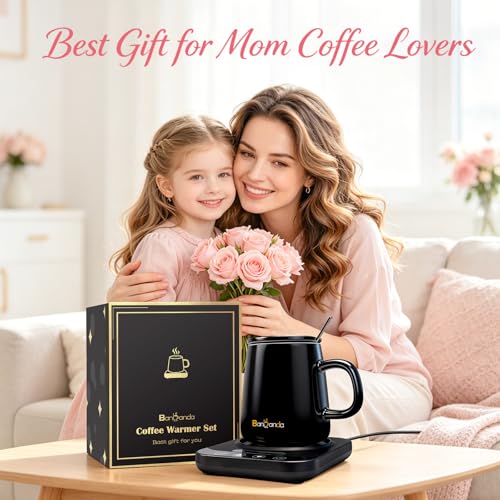 Coffee Mug Warmer Set, 12 Mode Timer & 36W Coffee Cup Warmer for Desk Auto Shut Off, 9 Mode Temperature, Best Gift for Women Men Coffee Lover, 14oz - My Kitchen Products