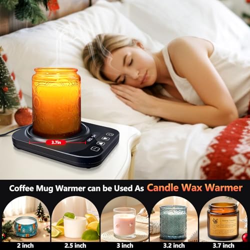Coffee Mug Warmer Set, 12 Mode Timer & 36W Coffee Cup Warmer for Desk Auto Shut Off, 9 Mode Temperature, Best Gift for Women Men Coffee Lover, 14oz - My Kitchen Products
