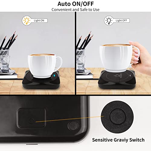 Coffee Mug Warmer, Smart USB Coffee Cup Warmer with Pressure-Induced Auto On/Off, Coffee Accessories for Home Office Desk - My Kitchen Products