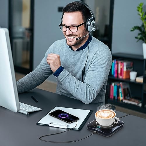 Coffee Mug Warmer, Smart USB Coffee Cup Warmer with Pressure-Induced Auto On/Off, Coffee Accessories for Home Office Desk - My Kitchen Products