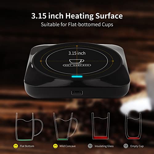 Coffee Mug Warmer, Smart USB Coffee Cup Warmer with Pressure-Induced Auto On/Off, Coffee Accessories for Home Office Desk - My Kitchen Products