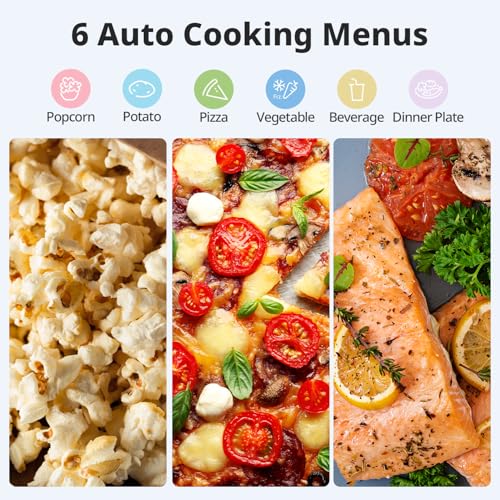 COMFEE' EM720CPL-PMB Countertop Microwave Oven with Sound On/Off, ECO Mode and Easy One-Touch Buttons, 0.7cu.ft, 700W, Black - My Kitchen Products