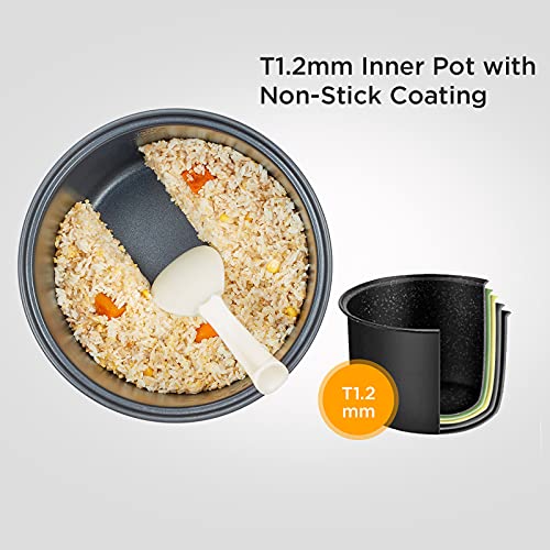 COMFEE' Rice Cooker 10 cup Uncooked/20 cup Cooked, Rice Maker, Steamer, Saute, Steamer and Warmer, 5.2 QT Large Capacity, Brown Rice, Quinoa and Oatmeal, 8 One-Touch Programs - My Kitchen Products