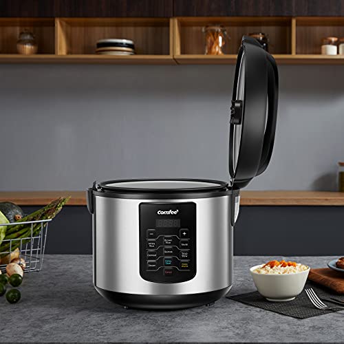 COMFEE' Rice Cooker 10 cup Uncooked/20 cup Cooked, Rice Maker, Steamer, Saute, Steamer and Warmer, 5.2 QT Large Capacity, Brown Rice, Quinoa and Oatmeal, 8 One-Touch Programs - My Kitchen Products