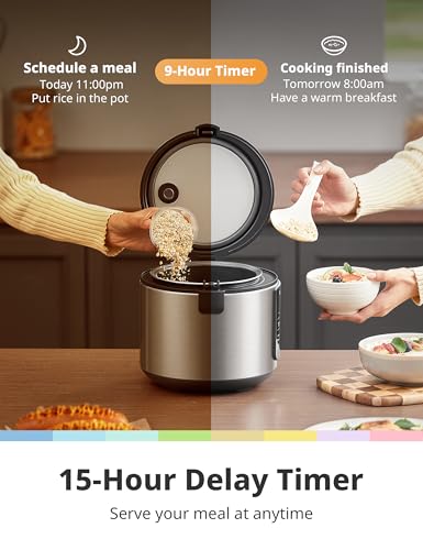 COMFEE' Rice Cooker with 6 Functions, 4-Cups Uncooked Rice - My Kitchen Products
