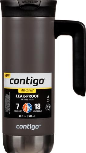 Contigo Superior 2.0 Stainless Steel Travel Mug with Handle with SNAPSEAL Lid, 20oz. - My Kitchen Products