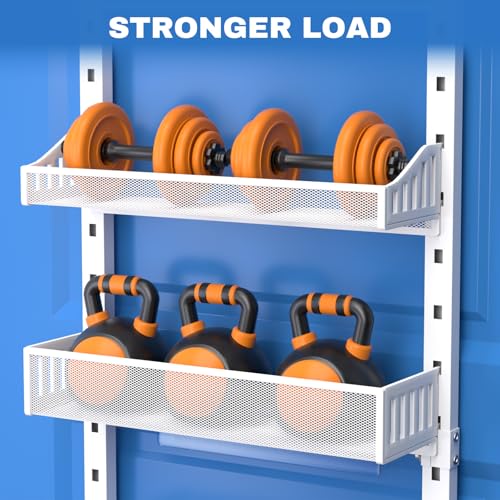 coobest 8-Tier Over the door Spice Rack Organizer, Large Heavy Duty Metal Wall Mount or Over The Door, 2 in 1 Rust-Proof Hanging Storage Shelf for Kitchen Pantry, Bathroom, Laundry Room, Closet - My Kitchen Products