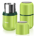 COOL KNIGHT Herb Grinder [large capacity/fast/Electric ]-Spice Herb Coffee Grinder with Pollen Catcher/- 7.5" (Green) - My Kitchen Products