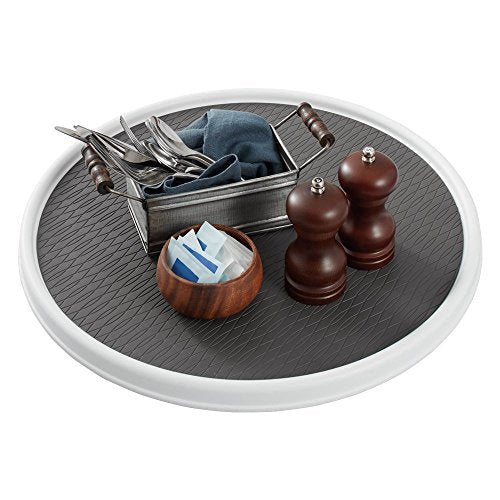Copco 18 Inch Lazy Susan Turntable Organizer - Nonslip Rotating Cabinet Organizer for Kitchen Pantry, Under Sink, Countertop Storage, Rimmed Edge, Wipe Clean - My Kitchen Products