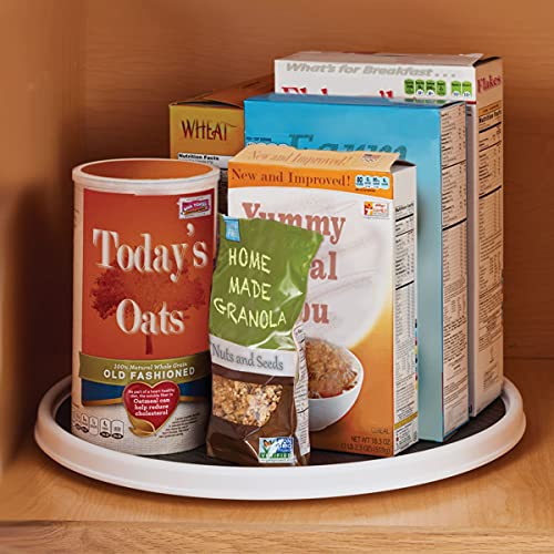 Copco 18 Inch Lazy Susan Turntable Organizer - Nonslip Rotating Cabinet Organizer for Kitchen Pantry, Under Sink, Countertop Storage, Rimmed Edge, Wipe Clean - My Kitchen Products