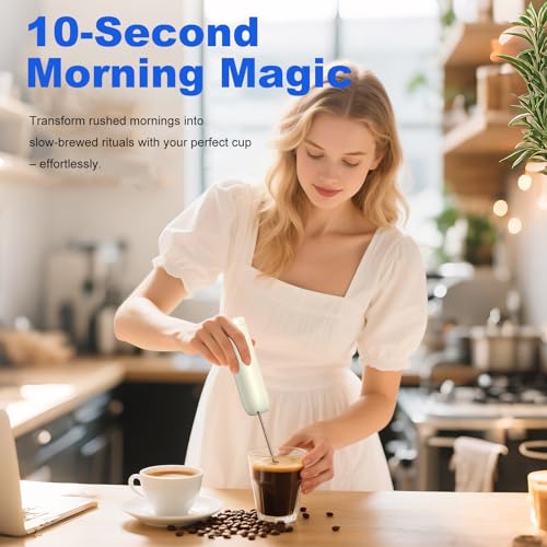 Cordless Hand Mixer MixgoII, Handheld Mixer Electric Whisk & Milk Frother, Hand Held Mini Mixers, Rechargeable Hand Mixer and Whisker, Food Processor for Cooking, Food Chopper, 4-Speed, 10Oz - My Kitchen Products
