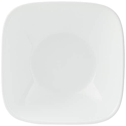Corelle Vitrelle 2-PC Large 1-Qt Glass Serving Bowl, Crack and Chip Resistant, Square Serving Trays, White - My Kitchen Products