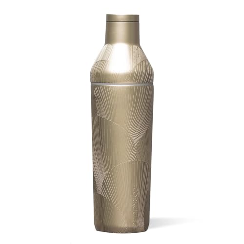 Corkcicle Cocktail Shaker, Triple-Insulated Stainless Steel, Leak-Proof Lid with Built-In Strainer, Non-Slip