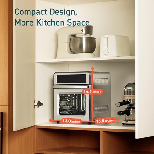 Cosori 11-in-1 Air Fryer Oven, 13Qt Small Footprint Airfryer combo with Rotisserie, Toast, Bake, Roast, Reheat Functions and more, Recipe Book & 6 Accessories Included, Perfect for Small Countertop - My Kitchen Products