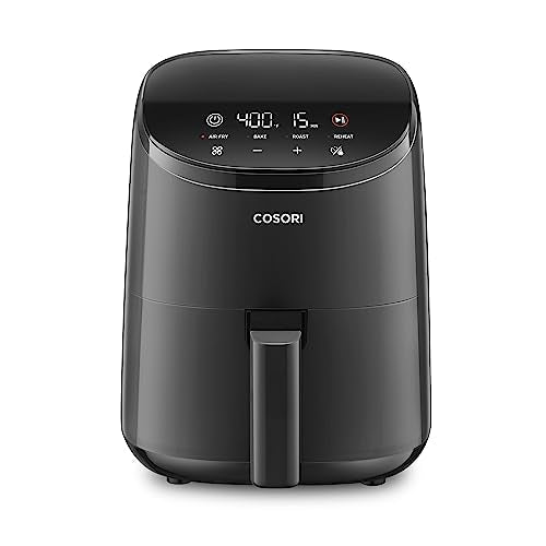 Cosori Air Fryer 2.1 QT, Small & Mini 4-in-1 airfryer Ideal for Simple Meals and Snack, Easy to Leftover Food to Crispy, Up to 97% Less Oil, 30 In-App Recipes, Nonstick & Dishwasher-Safe Basket - My Kitchen Products