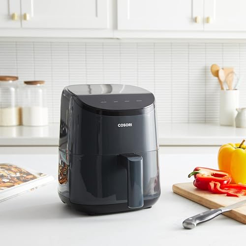 Cosori Air Fryer 2.1 QT, Small & Mini 4-in-1 airfryer Ideal for Simple Meals and Snack, Easy to Leftover Food to Crispy, Up to 97% Less Oil, 30 In-App Recipes, Nonstick & Dishwasher-Safe Basket - My Kitchen Products