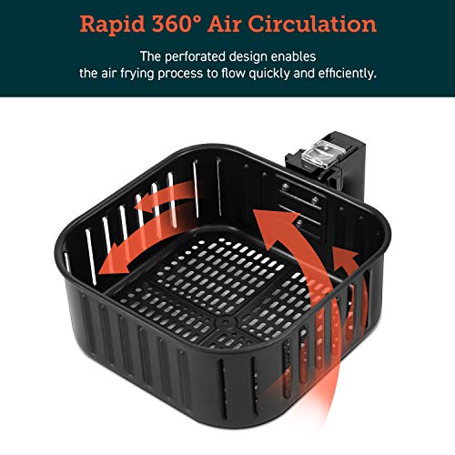 Cosori Air Fryer Accessories, Replacement 5.8QT Original Basket For Cosori CP358-AF, CS358-AF Air Fryers, Non-Stick, Dishwasher-Safe, CAF-P582B - My Kitchen Products