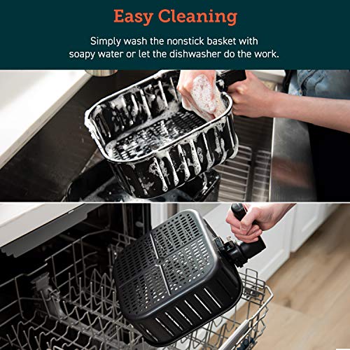 Cosori Air Fryer Accessories, Replacement 5.8QT Original Basket For Cosori CP358-AF, CS358-AF Air Fryers, Non-Stick, Dishwasher-Safe, CAF-P582B - My Kitchen Products