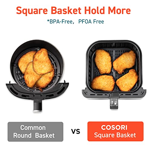 COSORI Air Fryer Pro Smart 5.8QT that Roast, Bake, 3-Way Control, 12-IN-1 Customizable Functions, Online Recipes, Detachable Basket, Works with Alexa & Google Assistant - My Kitchen Products