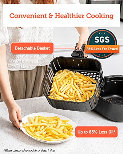 COSORI Pro Gen 2 Air Fryer 5.8QT, Upgraded Version with Stable Performance & Sleek New Look, 13 One Touch Functions, 100 Paper & 1100 Online Recipes, Dishwasher-Safe Detachable Square Basket, Black - My Kitchen Products