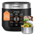 Cosori Rice Cooker 10 Cup, 24h Keep Warm, Non-stick Ceramic Inner Pot, 18 Functions Fuzzy Logic Rice Maker with Stainless Steel Steamer Basket, Sauté, Slow Cooker, Black - My Kitchen Products
