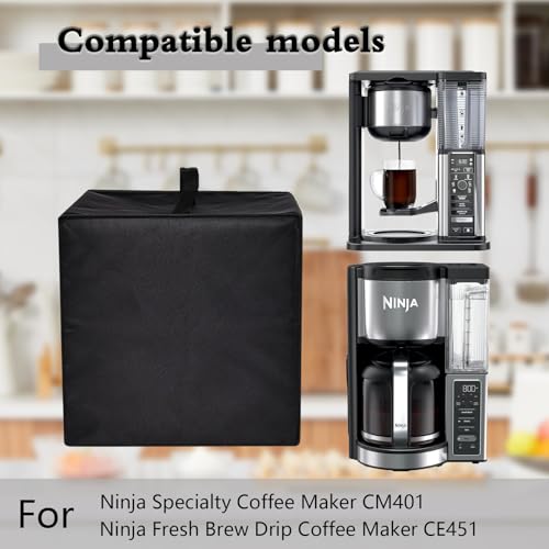CouldyCasi Dust Cover for Ninja Coffee Maker CM401 Heavy Protective Coffee Machine Cover Compatible with Ninja Specialty Coffee Maker CM401/Ninja Fresh Brew Drip Coffee Maker CE451 - My Kitchen Products