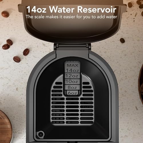 COWSAR Single Serve Coffee Maker, 2 in 1 Coffee Brewer for K-CUP Pod & Ground Coffee, 6-14 Oz Adjustable Brew Sizes, 14Oz Water Reservoir, Self-cleaning Compact Coffee Machine for Home Office Travel - My Kitchen Products
