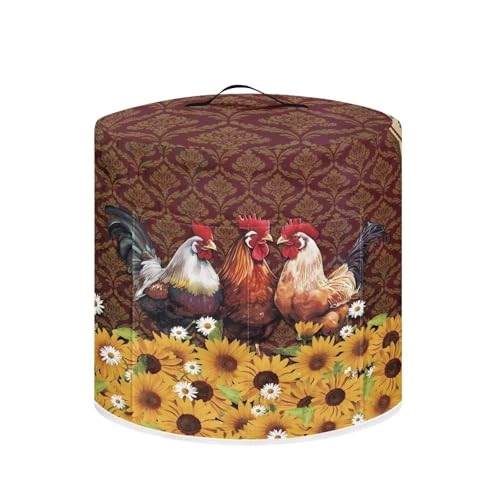 Cozeyat Red Sunflower Rooster Rice Cooker Cover Kitchen Appliance Cover Dust Cover for Instant Pot, Electric Pressure Cooker, Air Fryer and Crock Pot, Machine Washable - My Kitchen Products
