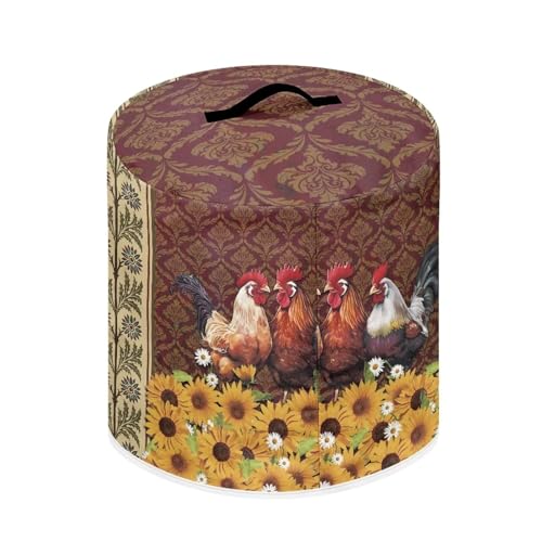 Cozeyat Red Sunflower Rooster Rice Cooker Cover Kitchen Appliance Cover Dust Cover for Instant Pot, Electric Pressure Cooker, Air Fryer and Crock Pot, Machine Washable - My Kitchen Products