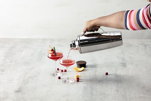 Crafthouse Signature Collection Stainless Steel, 50 Oz. Double Walled Jumbo Cocktail Shaker, Silver - My Kitchen Products