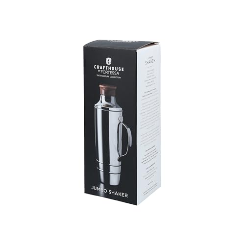 Crafthouse Signature Collection Stainless Steel, 50 Oz. Double Walled Jumbo Cocktail Shaker, Silver - My Kitchen Products