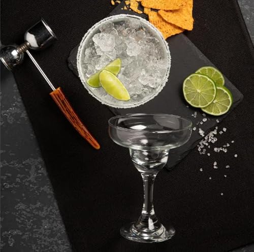 Cristar Margarita Glasses Set Of 4, 10oz Coupe Glasses, Made In Columbia, Tempered Rim, Dishwasher-Safe, Lead-free Cocktail Bar Glasses With Stem For Martinis, Mojitos, Pina Colada & Dessert Glasses. - My Kitchen Products