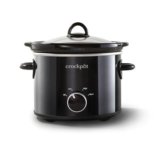 Crock-Pot 2-Quart Manual Slow Cooker, Feeds 2+ People, Great for Small Meals, Dips, & Sides; Removable Stoneware is Oven & Dishwasher-Safe, Black - My Kitchen Products