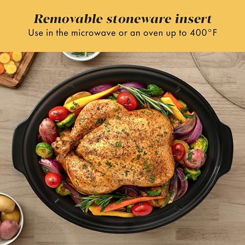 Crock-Pot 7-Quart Manual Slow Cooker, Family Size Serves 8+ People & Fits 6-lb Roast, Removable Stoneware with Warming Setting, Dishwasher Safe for Easy Cleanup, Stainless Steel - My Kitchen Products