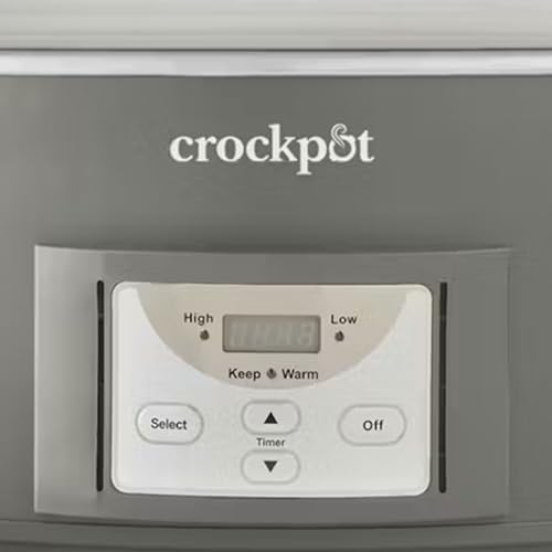 Crock-Pot Locking Lid 6qt Cook and Carry Programmable Slow Cooker Moonshine Green (Grey) - My Kitchen Products