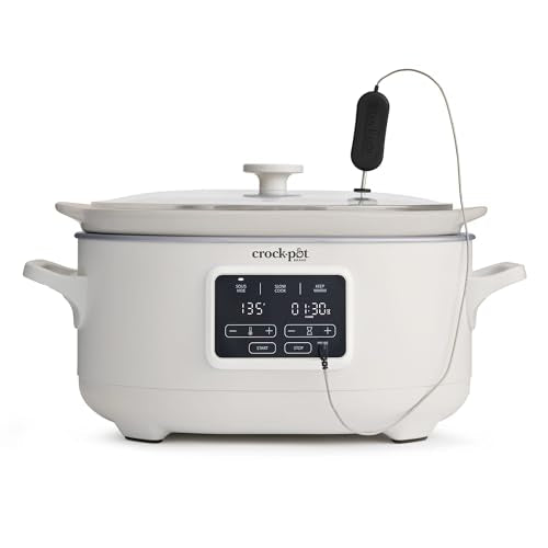 Crock-Pot Programmable 6-Quart Slow Cooker with Sous Vide, Oat Milk - My Kitchen Products