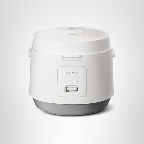 CUCKOO Basic Rice Cooker 10-Cup Uncooked / 20-Cup Cooked, Large Rice Maker and Warmer with Nonstick Inner Pot, Easy to Use with Auto Keep Warm, Includes Steam Tray, White (CR-1095) - My Kitchen Products