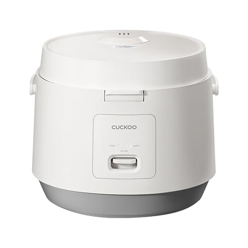 CUCKOO Basic Rice Cooker 10-Cup Uncooked / 20-Cup Cooked, Large Rice Maker and Warmer with Nonstick Inner Pot, Easy to Use with Auto Keep Warm, Includes Steam Tray, White (CR-1095) - My Kitchen Products