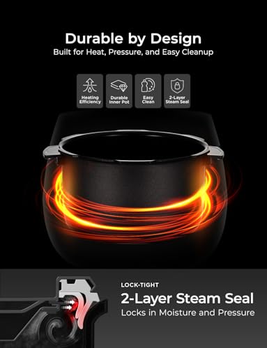 CUCKOO High Pressure Rice Cooker 6-Cup Uncooked / 12-Cup Cooked with Nonstick Inner Pot, Versatile Rice Maker with 12 Menu Options and Steam Plate, Fuzzy Logic Tech, Voice Guide, Black (CRP-P0609S) - My Kitchen Products