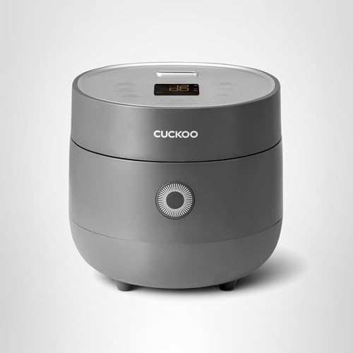 CUCKOO Micom Rice Cooker 3-Cup Uncooked / 6-Cup Cooked with Nonstick Inner Pot, Small Rice Maker with 8 Menu Options, Fuzzy Logic Technology, Auto Clean, Quick Rice Mode, Gray (CR-0375FG) - My Kitchen Products