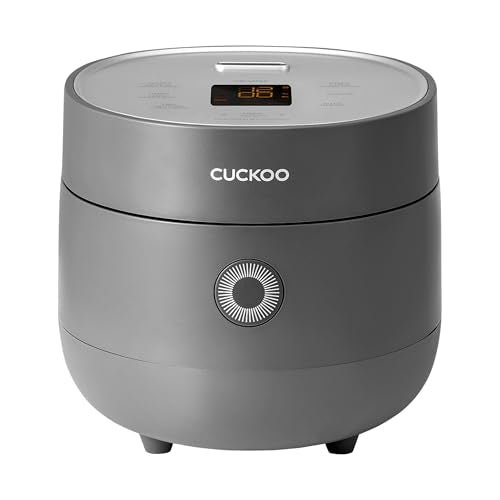 CUCKOO Micom Rice Cooker 3-Cup Uncooked / 6-Cup Cooked with Nonstick Inner Pot, Small Rice Maker with 8 Menu Options, Fuzzy Logic Technology, Auto Clean, Quick Rice Mode, Gray (CR-0375FG) - My Kitchen Products