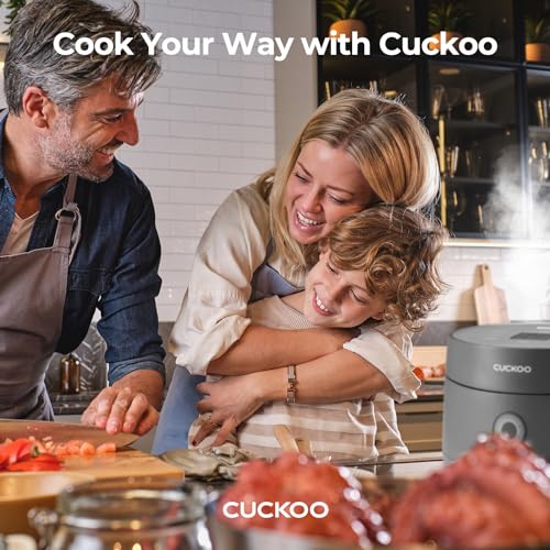 CUCKOO Micom Rice Cooker 3-Cup Uncooked / 6-Cup Cooked with Nonstick Inner Pot, Small Rice Maker with 8 Menu Options, Fuzzy Logic Technology, Auto Clean, Quick Rice Mode, Gray (CR-0375FG) - My Kitchen Products