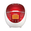 CUCKOO Micom Rice Cooker 6 Cup Uncooked / 12 Cup Cooked, Fuzzy Logic Rice Maker with Delay Timer & Keep Warm Setting, Versatile Food Steamer for Cooking, Non-Stick Inner Pot, Red (CR-0655F) - My Kitchen Products