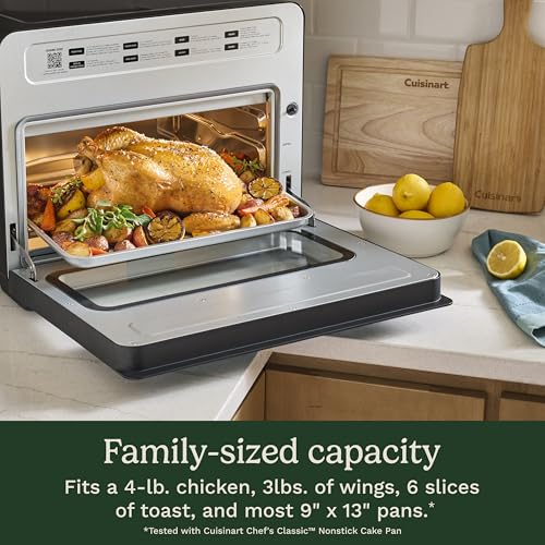 Cuisinart 10-in-1 Digital Air Fryer Toaster Oven, Countertop Convection Oven with Stainless Steel Interior Air Fry, Bake, Toast & Roast, Family Size Fits 4-lb. Chicken, PFAS Free Accessories - My Kitchen Products