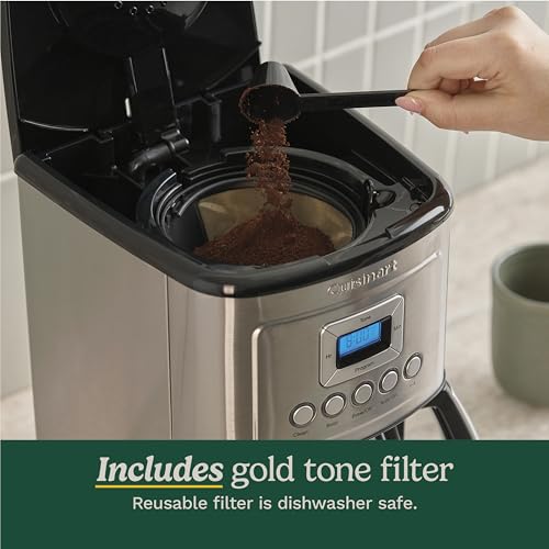 Cuisinart 12-Cup Coffee Maker, Programmable PerfecTemp Thermal Carafe Coffee Machine with 1-4 Cup Setting, Brew Strength Control and Brew Pause, Stainless Steel, DCC-3400NAS, Silver - My Kitchen Products