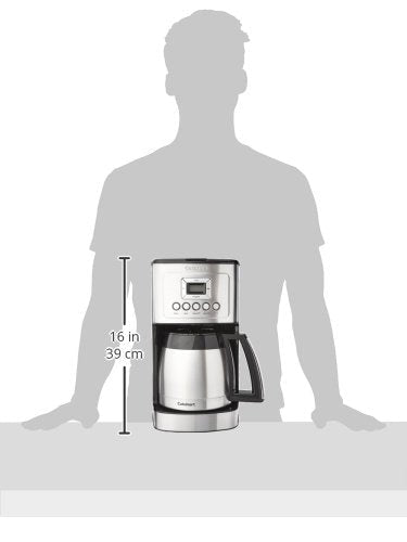 Cuisinart 12-Cup Coffee Maker, Programmable PerfecTemp Thermal Carafe Coffee Machine with 1-4 Cup Setting, Brew Strength Control and Brew Pause, Stainless Steel, DCC-3400NAS, Silver - My Kitchen Products