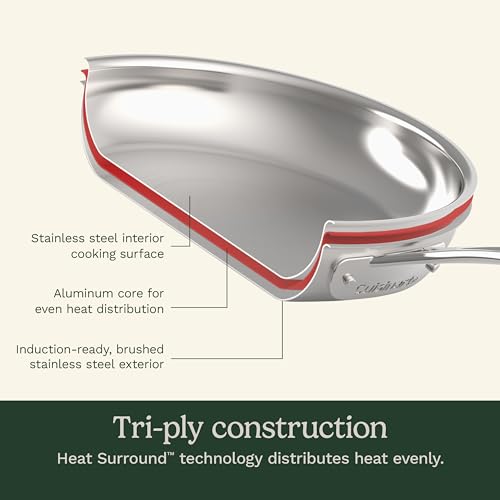 Cuisinart 12-Piece MultiClad Pro Triple Ply Stainless Stainless Steel Pots and Pans Set, Cookware Set Compatible with Induction, Electric, Gas Cooktops, Cool Grip Handles, Oven Safe to 500°F, Silver - My Kitchen Products